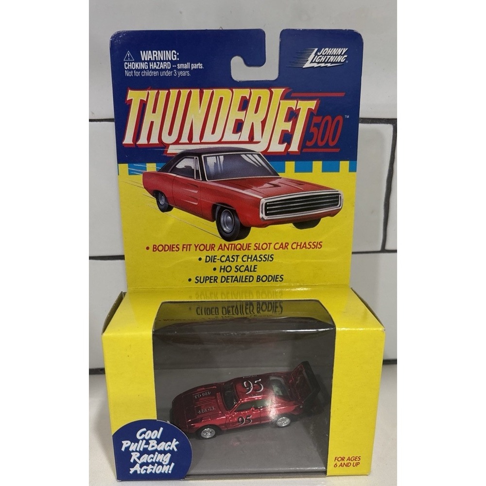 Johnny Lightning ThunderJet 500 Series - #95 Red Chrome 1969 Dodge Charger